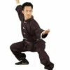 Kung Fu Wushu Uniform Black With White Frog