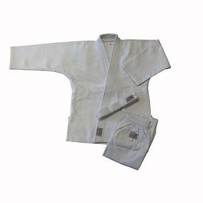 Single Weave Judo Uniform Gi With Belt - White 1 Single Weave Judo Uniform Gi With Belt - White