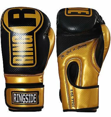 Ringside Boxing Apex Fitness Bag Gloves - Gold / Black 1 Ringside Boxing Apex Fitness Bag Gloves - Gold / Black