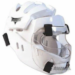 ProForce Karate Head Gear Taekwondo Sparring Head Guard W/ Face Shield - White