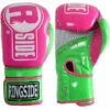 Ringside Boxing Apex Fitness Bag Gloves - Pink / Lime Green