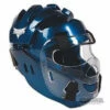 ProForce Karate Head Gear Taekwondo Sparring Head Guard W/ Face Shield - Blue