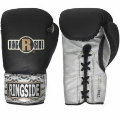 Ringside Boxing Ultimate Pro Fight Gloves - Black / Silver