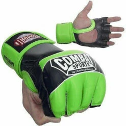Combat Sports Pro Style MMA Training Competition Gloves - Neon Green