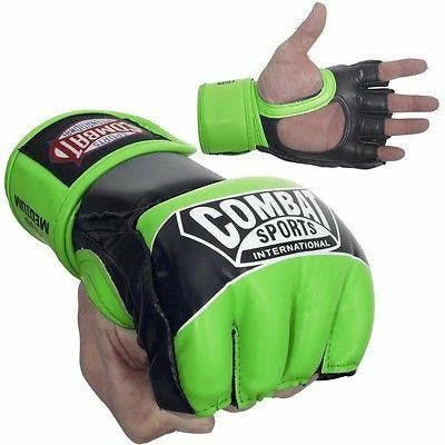 Combat Sports Pro Style MMA Training Competition Gloves - Neon Green 1 Combat Sports Pro Style MMA Training Competition Gloves - Neon Green