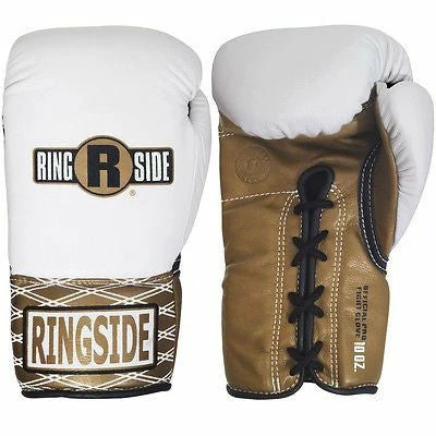 Ringside Boxing Ultimate Pro Fight Gloves - White / Brown 1 Ringside Boxing Ultimate Pro Fight Gloves - White / Brown