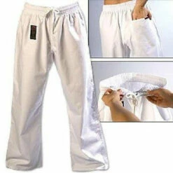 ProForce Gladiator 8 Oz. Combat Karate Gi Uniform Pants Child Youth Adult White