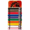 Proforce Dragon Fire Rank Belt Display Rack Wall Mount