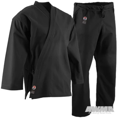 ProForce 12 Oz. Karate Uniform Gi - 100% Cotton - Black
