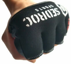 Sedroc Sports Boxing Gel Fist Guards Slip On Knuckle Shields -boxing supplies shop sedroc sports gel knuckle guards black