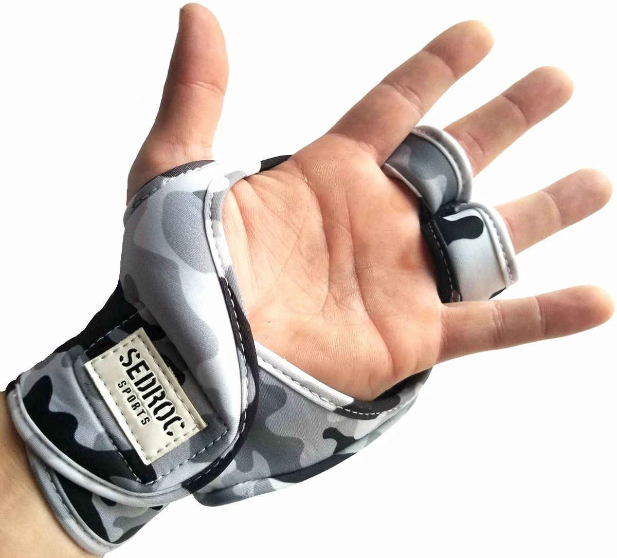Sedroc Sports Weighted Gloves - Gray Camo 2 Sedroc Sports Weighted Gloves - Gray Camo - Image 2
